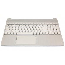 Верхняя крышка корпуса HP 15s-eq 15s-fq 15-dy 15-ef SILVER with US keyboard с тачпадом