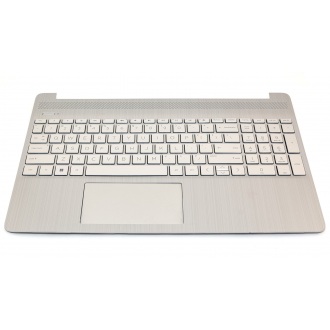 Верхня кришка корпусу HP 15s-eq 15s-fq 15-dy 15-ef SILVER with US keyboard та тачпадом