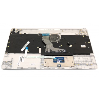 Верхняя крышка корпуса HP 15s-eq 15s-fq 15-dy 15-ef SILVER with US keyboard с тачпадом