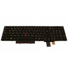 Клавиатура для ноутбука LENOVO ThinkPad Edge P51S P52S T570 T580 BLACK FRAME BLACK RU BackLight