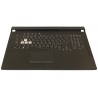 Верхня кришка корпусу ASUS ROG Strix G731GU BLACK з RU Keyboard RGB BackLight