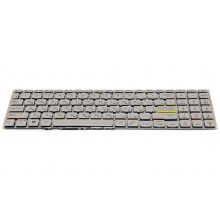 Клавіатура для ноутбука ASUS VivoBook X521 E510 L510 S533 M533 SILVER RU BackLight