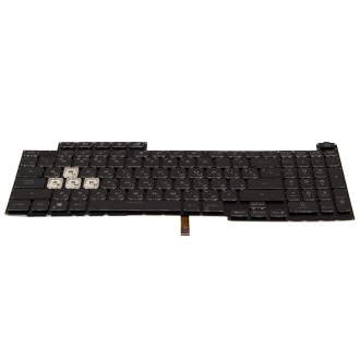 Клавіатура для ноутбука ASUS ROG Strix G713QE G713QM G713QR G713QY BLACK RU Full Colorful BackLight (16pin)
