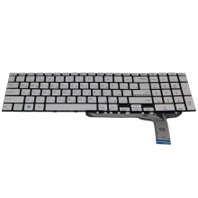 Клавіатура для ноутбука ASUS VivoBook X1702 X1702Z X1702ZA X1703 X1703ZA SILVER RU BackLight