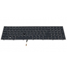 Клавіатура для ноутбука HP HP ZBook 17 G7 17 G8 ZBook Fury 17 G7 17 G8 GREY FRAME BLACK RU BackLight (з пойнтстіком)