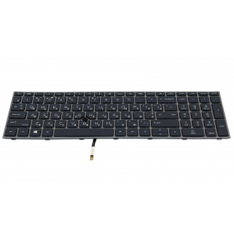 Клавиатура для ноутбука HP HP ZBook 17 G7 17 G8 ZBook Fury 17 G7 17 G8 GREY FRAME BLACK RU BackLight (с поинтстиком)