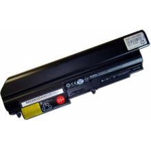 Батарея для ноутбука LENOVO ThinkPad R60 R61 R400 R500 SL300 SL400 SL500 T60 T61 T400 T500 W500 / 11.1V 5200mAh (57Wh) BLACK ORG (40Y7699)