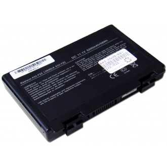 Батарея для ноутбука ASUS F52 F82 F83 K40 K41 K50 K60 K61 K70 P50 X5C X5D X5E X5J X66 X70 X8B X8D / 11.1V 5200mAh (58Wh) BLACK OEM (A32-F82)