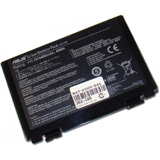 Батарея для ноутбука ASUS F52 F82 F83 K40 K41 K50 K60 K61 K70 P50 X5C X5D X5E X5J X66 X70 X8B X8D / 11.1V 4400mAh (46Wh) BLACK ORIG (A32-F82)