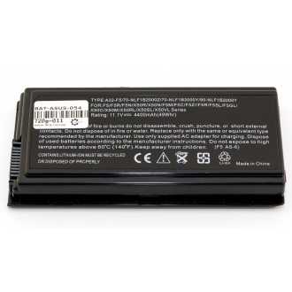 Батарея для ноутбука ASUS F5 X50 X58 X59 / 11.1V 4400mAh (47Wh) BLACK OEM (A32-F5)